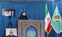 سخنرانی رئیس بیمارستان شهید حاج قاسم سلیمانی فردیس در مصلی نماز جمعه شهرستان
