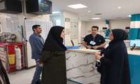 اولین روز کاری سرپرست جدید بیمارستان شهید سلیمانی/بازدید دکتر عینی از بخش های مختلف بیمارستان