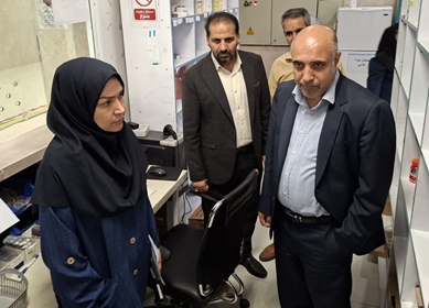 بازدید مقامات دانشگاه علوم پزشکی از بیمارستان شهید سلیمانی؛ بررسی روند توسعه و امور غذا و دارو