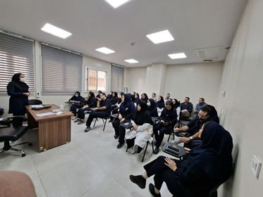 برگزاری کلاس آموزشی مدیریت استرس شغلی در بیمارستان شهید سلیمانی